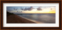 Sunrise over an ocean, Waipouli Beach, Kauai, Hawaii, USA Fine Art Print
