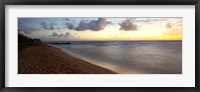 Sunrise over an ocean, Waipouli Beach, Kauai, Hawaii, USA Fine Art Print