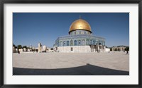 Town square, Dome Of the Rock, Temple Mount, Jerusalem, Israel Fine Art Print
