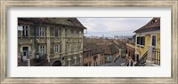 Buildings in a city, Town Center, Big Square, Sibiu, Transylvania, Romania Fine Art Print