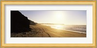 Sunset over the beach, Lagos, Faro District, Algarve, Portugal Fine Art Print