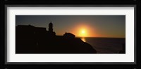 Lighthouse on the coast, Cape Sao Vincente, Sagres, Algarve, Portugal Fine Art Print