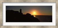 Lighthouse on the coast, Cape Sao Vincente, Sagres, Algarve, Portugal Fine Art Print