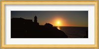 Lighthouse on the coast, Cape Sao Vincente, Sagres, Algarve, Portugal Fine Art Print