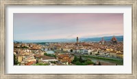 Buildings in a city, Ponte Vecchio, Arno River, Duomo Santa Maria Del Fiore, Florence, Italy Fine Art Print