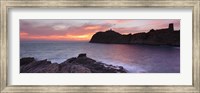 Islands in the sea, La Pietra, Genoese Tower, Phare De La Pietra, L'Ile-Rousse, Balagne, Corsica, France Fine Art Print