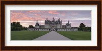 Facade of a castle, Chateau Royal De Chambord, Loire-Et-Cher, Loire Valley, Loire River, Region Centre, France Fine Art Print