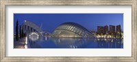 Opera house at the waterfront, Ciutat De Les Arts I Les Ciencies, Valencia, Spain Fine Art Print