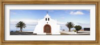 Chapel on a hill, Tiagua, Lanzarote, Canary Islands, Spain Fine Art Print