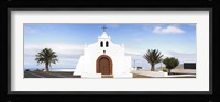 Chapel on a hill, Tiagua, Lanzarote, Canary Islands, Spain Fine Art Print