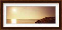 Rock jetty leading into Fort Lauderdale Harbor at sunrise, Fort Lauderdale, Broward County, Florida, USA Fine Art Print