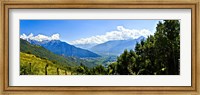 Clouds over mountains, Valchiavenna, Lake Como, Lombardy, Italy Fine Art Print