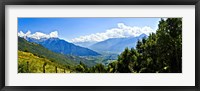 Clouds over mountains, Valchiavenna, Lake Como, Lombardy, Italy Fine Art Print