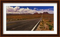 Road passing through a valley, Monument Valley, San Juan County, Utah, USA Fine Art Print