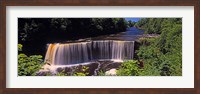 Waterfall in a forest, Tahquamenon Falls, Tahquamenon River, Michigan, USA Fine Art Print