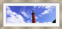 Low angle view of a lighthouse, Ponce De Leon Inlet Lighthouse, Ponce Inlet, Volusia County, Florida, USA Fine Art Print