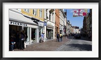 Stores in a street, Bruges, West Flanders, Belgium Fine Art Print