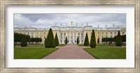 Facade of a palace, Peterhof Grand Palace, St. Petersburg, Russia Fine Art Print