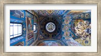 Interiors of a church, Church of The Savior On Spilled Blood, St. Petersburg, Russia Fine Art Print