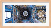 Interiors of a church, Church of The Savior On Spilled Blood, St. Petersburg, Russia Fine Art Print