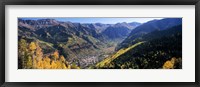 High angle view of a valley, Telluride, San Miguel County, Colorado, USA Fine Art Print