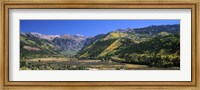 Landscape with mountain range in the background, Telluride, San Miguel County, Colorado, USA Fine Art Print