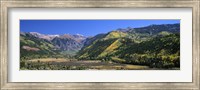Landscape with mountain range in the background, Telluride, San Miguel County, Colorado, USA Fine Art Print