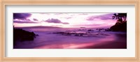 Maui Coast at sunset, Makena, Maui, Hawaii, USA Fine Art Print