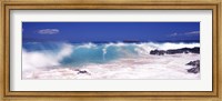 Waves breaking on the rocks, Big Beach, Makena, Maui, Hawaii, USA Fine Art Print