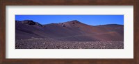 Trail in volcanic landscape, Sliding Sands Trail, Haleakala National Park, Maui, Hawaii, USA Fine Art Print