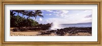 Rock formations at the coast, Maui Coast, Makena, Maui, Hawaii, USA Fine Art Print