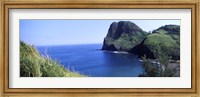 High angle view of a coast, Kahakuloa, Highway 340, West Maui, Hawaii, USA Fine Art Print