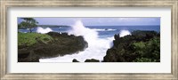 Waves breaking at the coast, Hana Coast, Black Sand Beach, Hana Highway, Waianapanapa State Park, Maui, Hawaii, USA Fine Art Print