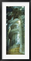 Interiors of a church designed by Catalan architect Antonio Gaudi, Sagrada Familia, Barcelona, Catalonia, Spain Fine Art Print