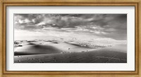 Sahara Desert landscape, Morocco (black and white) Fine Art Print