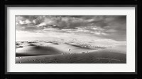 Sahara Desert landscape, Morocco (black and white) Fine Art Print