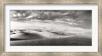 Sahara Desert landscape, Morocco (black and white) Fine Art Print
