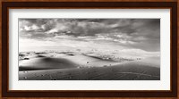 Sahara Desert landscape, Morocco (black and white) Fine Art Print