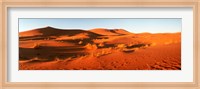 Desert at sunrise, Sahara Desert, Morocco Fine Art Print