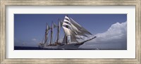Tall ship in the sea, Puerto Rico Fine Art Print