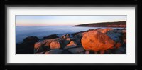 Rock formations on the coast, Otter Creek Cove, Acadia National Park, Mount Desert Island, Hancock County, Maine, USA Fine Art Print