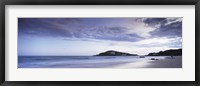 Beach at dusk, Burgh Island, Bigbury-On-Sea, Devon, England Fine Art Print