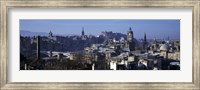 High angle view of buildings in a city, Edinburgh, Scotland Fine Art Print