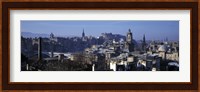 High angle view of buildings in a city, Edinburgh, Scotland Fine Art Print