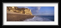 Surf on the beach, Hooken Beach, Branscombe, Devon, England Fine Art Print