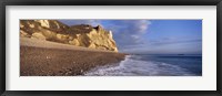 Surf on the beach, Hooken Beach, Branscombe, Devon, England Fine Art Print