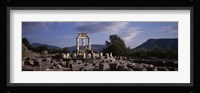 Ruins of a temple, The Tholos, Delphi, Greece Fine Art Print