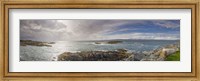 Clouds over the sea, Towards Rum and Isle Of Skye, Mallaig, Highlands Region, Scotland Fine Art Print