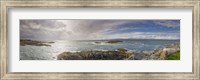 Clouds over the sea, Towards Rum and Isle Of Skye, Mallaig, Highlands Region, Scotland Fine Art Print