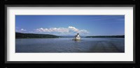 Lighthouse at a river, Esopus Meadows Lighthouse, Hudson River, New York State, USA Fine Art Print